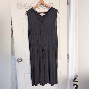 LOFT Black Sleeveless Dress XXL